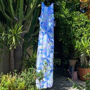 Mara Hoffman Fractals Geometric Pattern Maxi Dress